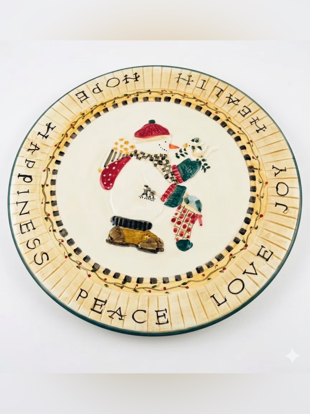 Holiday decorative plate